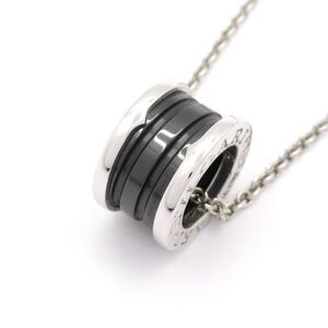 Bvlgari Necklace B-zero1 Save The Children Silver X Black New Shape